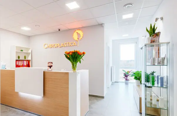 Recepcja kliniki Chiroplastica we Wrocławiu